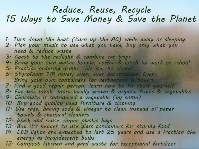 Featured Blog: Hate Budgeting? Reduce, Re-use & Recycle to Save the Planet & Save Money