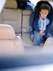interracial child in car seat